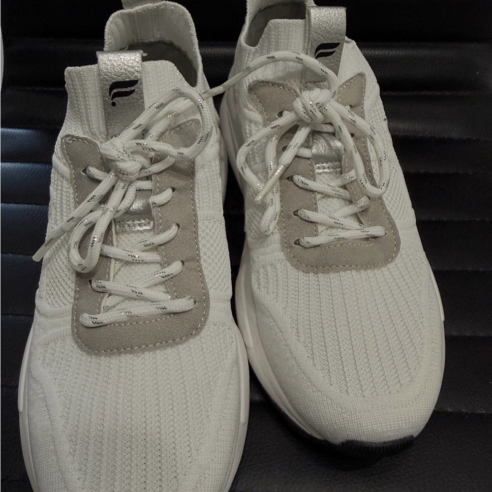Fabletics White and Gray Athletic Shoes - Picture 6 of 6